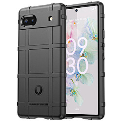 Coque en TPU motif de grille carrée robuste, noir pour votre Google Pixel 6a