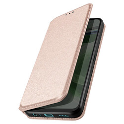 Avizar Étui pour Oppo A9 2020 Porte-carte Support Vidéo Clapet Magnétique Rose gold