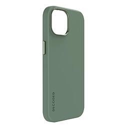 Coque MagSafe pour iPhone 15 Plus Silicone Mat Doux Vert Sauge Decoded