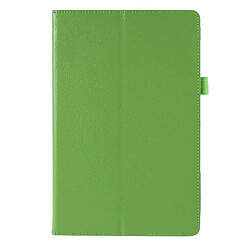 Etui en PU texture litchi avec support vert pour Samsung Galaxy Tab S5e SM-T720