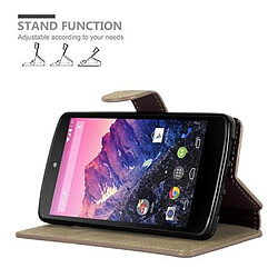 Cadorabo Coque LG Google NEXUS 5 Etui en Brun pas cher