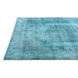 Acheter Vidal Tapis de laine 284x155 turquoise Ultra Vintage