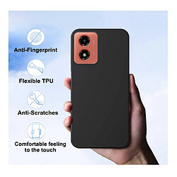 Htdmobiles Coque pour Motorola Moto G04 / G24 - housse etui silicone gel fine + film ecran - NOIR