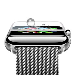 Acheter Wewoo Film de protection écran argent pour Apple Watch Série 3 42mm 0.2mm 9 H Surface Dureté 3D Bord En Alliage D'aluminium Cadre Anti-rayures Totale En Verre Trempé Protecteur D'écran