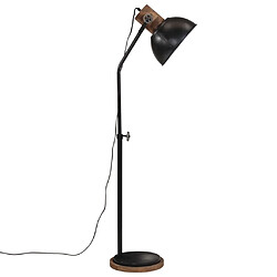 Avis vidaXL Lampadaire 25 W noir 30x30x100-150 cm E27