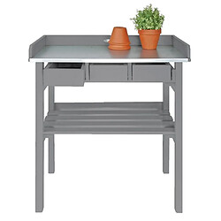 Avis Table de jardinage surélevée grise - Esschert Design