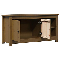 Acheter vidaXL Meuble TV Marron miel 103x36,5x52 cm Bois de pin massif