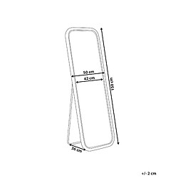 Avis Beliani Miroir sur pied MALANGE Rotin Naturel