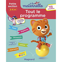 A la maternelle, petite section, 3-4 ans : tout le programme