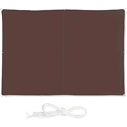 Helloshop26 Voile d'ombrage rectangle 2 x 3 m brun 13_0002932