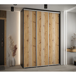 Abiks Meble Armoire DAVOS 6 À Portes Coulissantes 235,2/170/60 3 Portes