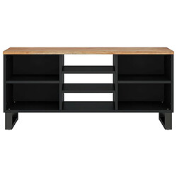 Avis Maison Chic Meuble TV scandinave - Banc TV pour salon 100x33x46 cm bois d'acacia solide et d'ingénierie -MN69280