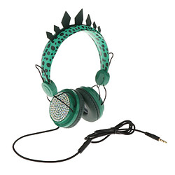 Casque Enfants Dinosaure Pour Garçons Enfants Adolescents, Casque Filaire 3,5 Mm Avec Bandeau Réglable, Casque Sur L'oreille Avec Cadeau D'anniversair