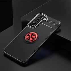 Coque en TPU anti-rayures avec béquille noir/rouge pour votre Samsung Galaxy S22