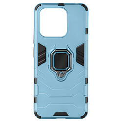 Avizar Coque pour Xiaomi Redmi 12C Hybride Antichoc Bague Métallique Support Bleu