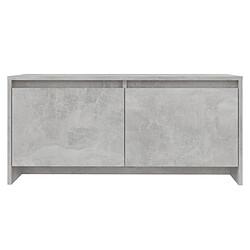 Maison Chic Table basse,Table Console Table d'appoint, Table pour salon Gris béton 90x50x41,5 cm Aggloméré -MN20848 pas cher