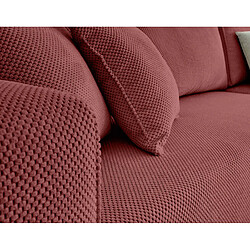 Acheter Bestmobilier Topaze - canapé d'angle réversible - 4 places - convertible avec coffre - en velours texturé