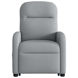 Acheter vidaXL Fauteuil inclinable Gris clair Tissu