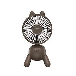 Avis Ventilateur de bureau autoportant Puppy Shape ABS Rotation de la Tête Ventilateur Portable Rechargeable USB pour la Maison-Marron