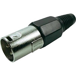 Cliff XLR-Steckverbinder Stecker, gerade Polzahl: 3 argent FC6130 1St.