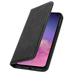 Avizar Housse Samsung Galaxy S10e Étui Porte-cartes Support Stand Coque Silicone noir