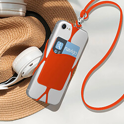 Acheter Avizar Coque Cordon Universelle pour Smartphone avec Porte-carte série NeckPouch Orange