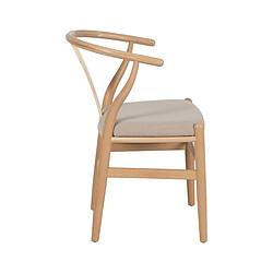 Avis BigBuy Home Chaise de Salle à Manger Beige Naturel 53 x 55 x 80 cm