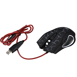 3200dpi led optique 6 boutons usb wired jeu de jeu souris pour ordinateur portable noir