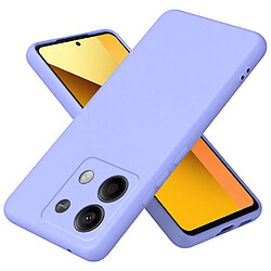 Htdmobiles Coque pour Xiaomi Redmi Note 13 5G - housse etui silicone gel fine + film ecran - MAUVE