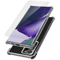 Avizar Pack Protection Galaxy Note 20 Ultra Coque Souple + Verre Trempé Transparent