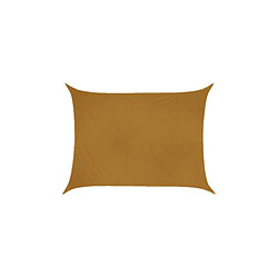 Ideprice Toile d'ombrage rectangulaire 4 x 3 mètres ocre.