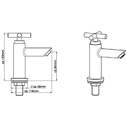 Acheter SCHÜTTE Robinet à colonne à eau froide MATAO Chrome