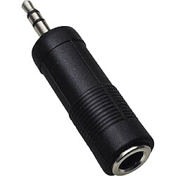 Adaptateur BKL Electronic 1102008 [1x Jack mâle 3.5 mm - 1x Jack femelle 6.35 mm] 0 m noir