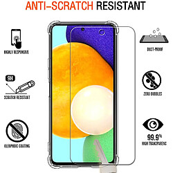 Avis Coque Silicone Noir + 2 Verres Trempes Pour Samsung A53 5G Little Boutik®