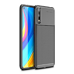 Wewoo Coque Souple Pour Huawei Enjoy 10s Beetle Series Carbon Fiber Texture Shockproof TPU Case Black