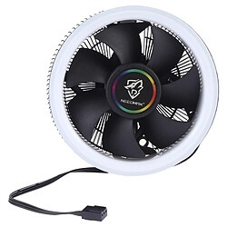 Avis Wewoo Ventilateur de refroidissement Composants de l'ordinateur à 3 broches Hôte de de silencieux avec voyant de couleur RVB pour Intel 1775 1366 1150 1151 1155 1156 AMD 754 939 AM2 AM2 + AM3 AM3 +