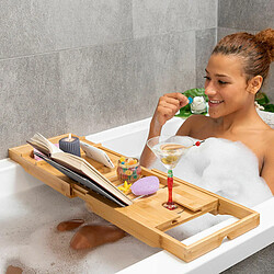 Avis Plateau de Baignoire Extensible en Bambou Trayth InnovaGoods