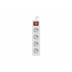 Acheter Lanberg Power strip 1.5m, white, 4 sockets, with switch, cle made of solid copper