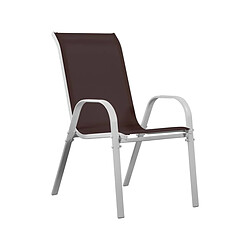 Habitat Et Jardin Fauteuil jardin Textilène Cordoba - Phoenix - Taupe - Lot de 4