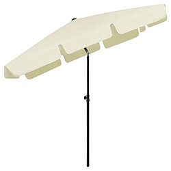 Acheter ComfortXL Parasol De Plage Jaune Sable 200x125 Cm