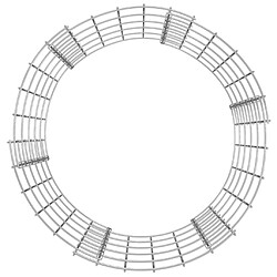 Avis vidaXL Poteau à gabion circulaire Acier galvanisé Ø50x50 cm