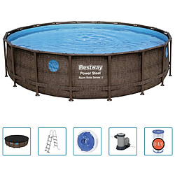 Bestway Ensemble de piscine Power Steel 549x122 cm