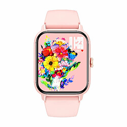 Yonis Montre Connectée Sportive Rose Bluetooth Santé