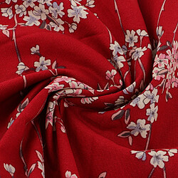 Avis Coton de Kimono de fleur de prunier Kimono coton coudre à coudre artisanat 100x140cm rouge