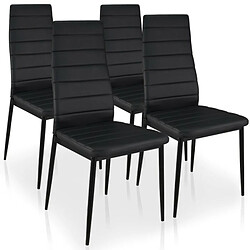 Paris Prix Lot de 4 Chaises Design Kaïus 95cm Noir