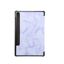 Avis Wewoo Housse Coque Pour Galaxy Tab S6 10.5 T860 - Etui à rabat horizontal avec Motif texture en marbreavec support à trois rabats et fonction veille / réveil violet