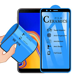 Wewoo Film de verre trempé céramique recouvert de colle pleine 2.5D pour Galaxy J4 Plus / J6 Plus