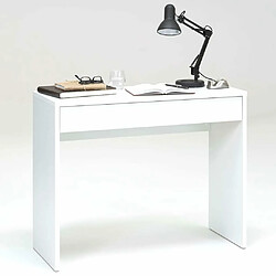 FMD Bureau avec grand tiroir 100 x 40 x 80 cm Blanc 362-001