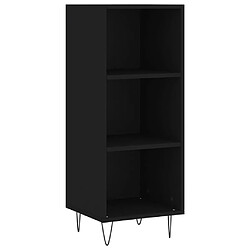 Avis vidaXL Buffet haut Noir 34,5x32,5x180 cm Bois d'ingénierie