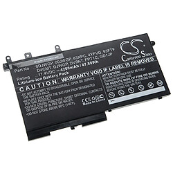 vhbw Batterie compatible avec Dell Latitude 5280, 5290, 5590, E5288, 5288, 5488, 12 5290 laptop (4200mAh, 11,4V, Li-Ion)